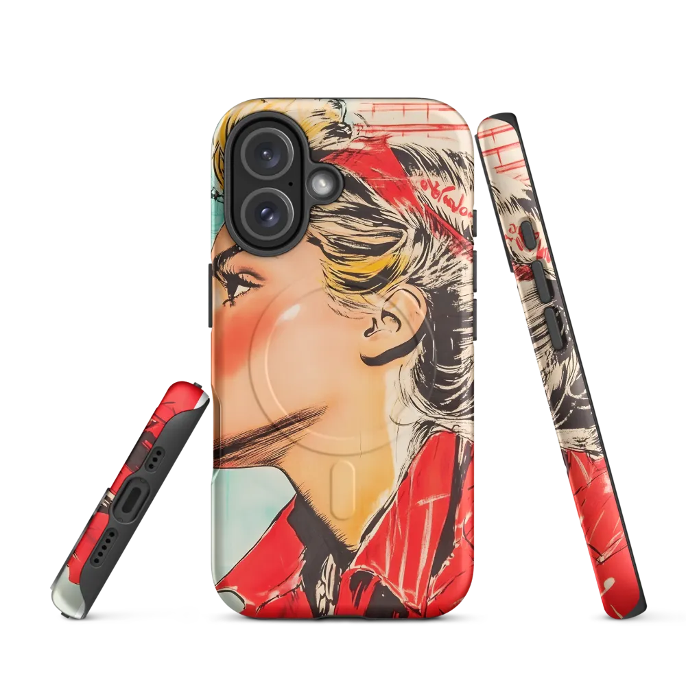 Empowered Elegance: A Pop Art Portrait | Phone Case |  16 | MagSafe® Tough Case | Matte