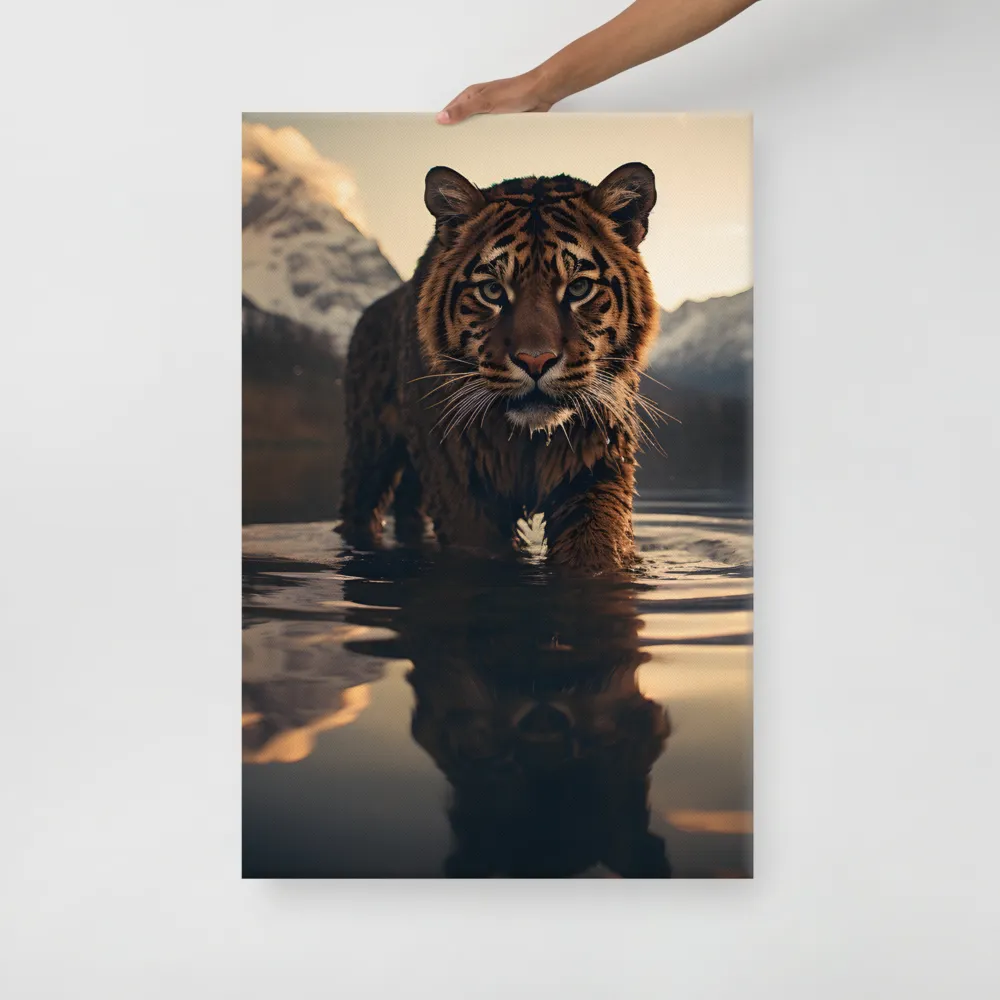 Majestic Reflection: The Tiger's Domain