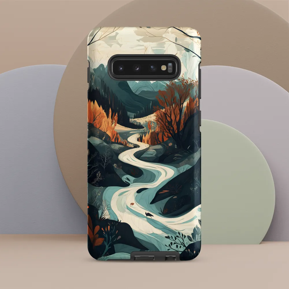 Winding Serenity: A Digital Landscape
