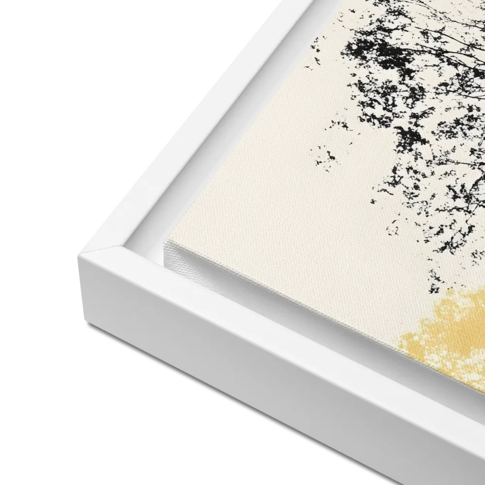Whispers of Solitude | Canvas with White Frame | 16″×16″