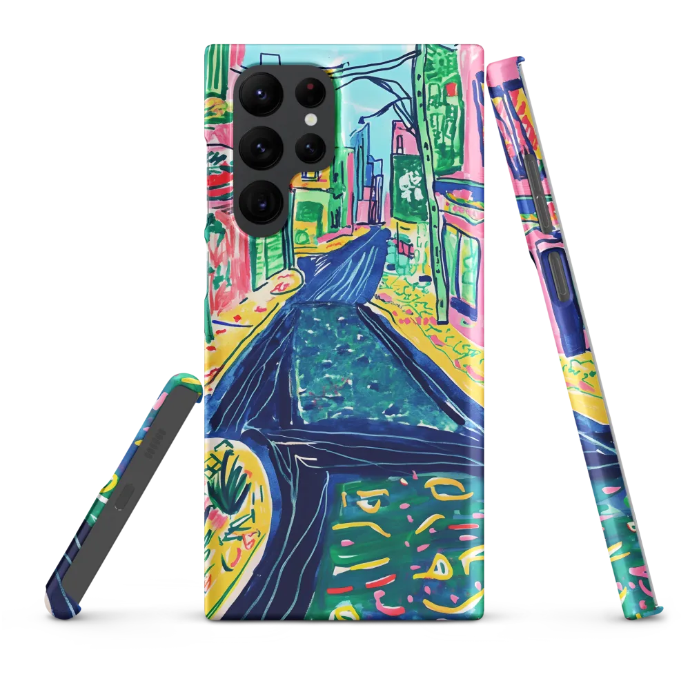 Dreamy Street in Vibrant Hues