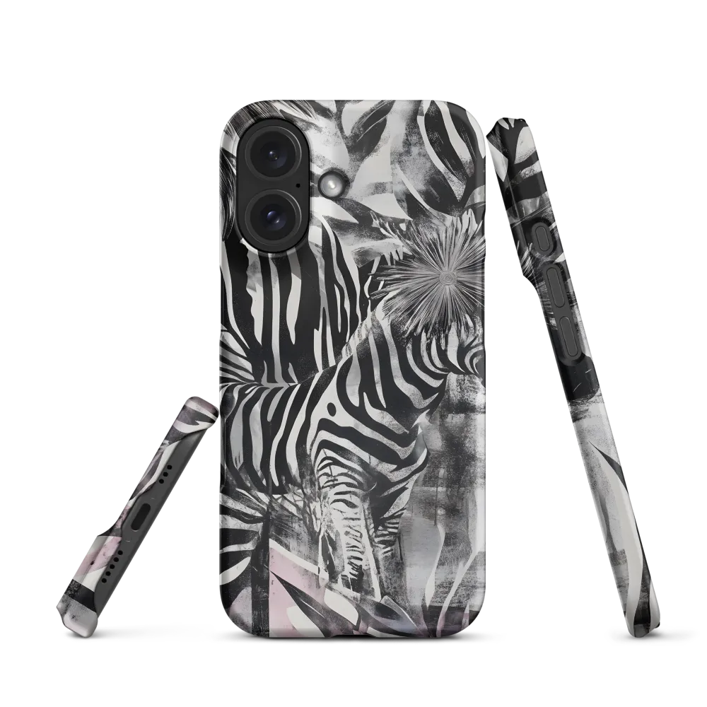 Zebra in the Jungle of Illusions | Phone Case |  16 | Snap Case | Matte