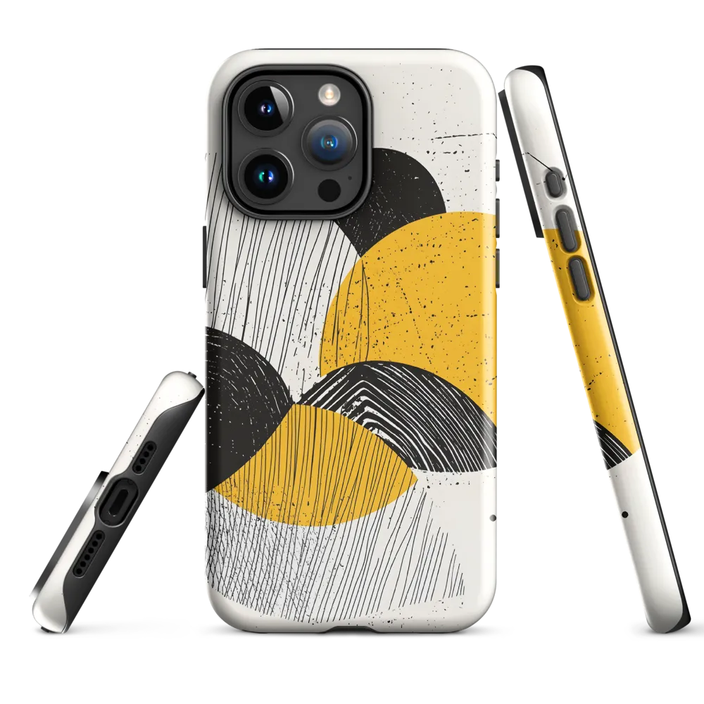 Layered Circles — Yellow & Black