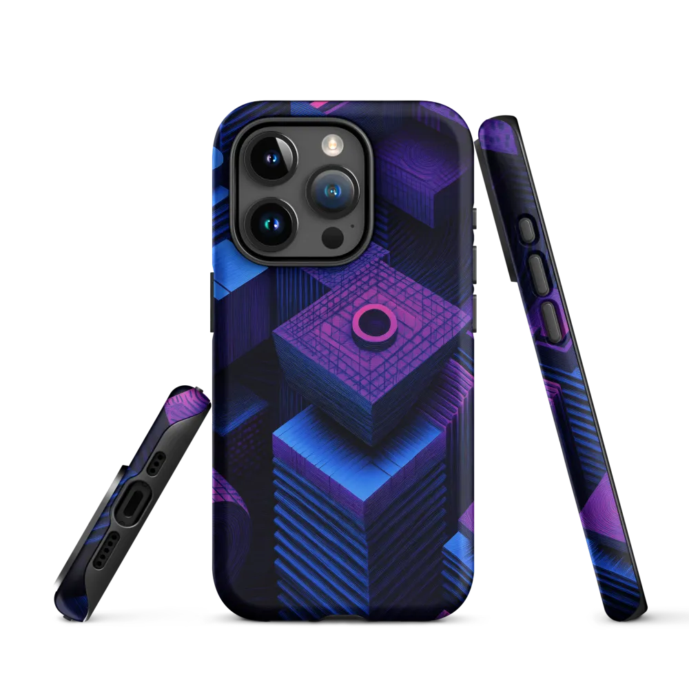 Geometric Dreams in Blue and Purple