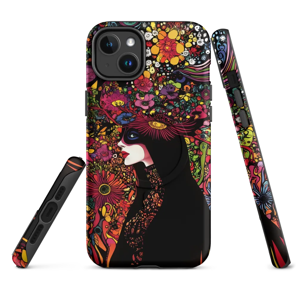 Midnight Bloom — Masked Profile in Psychedelia