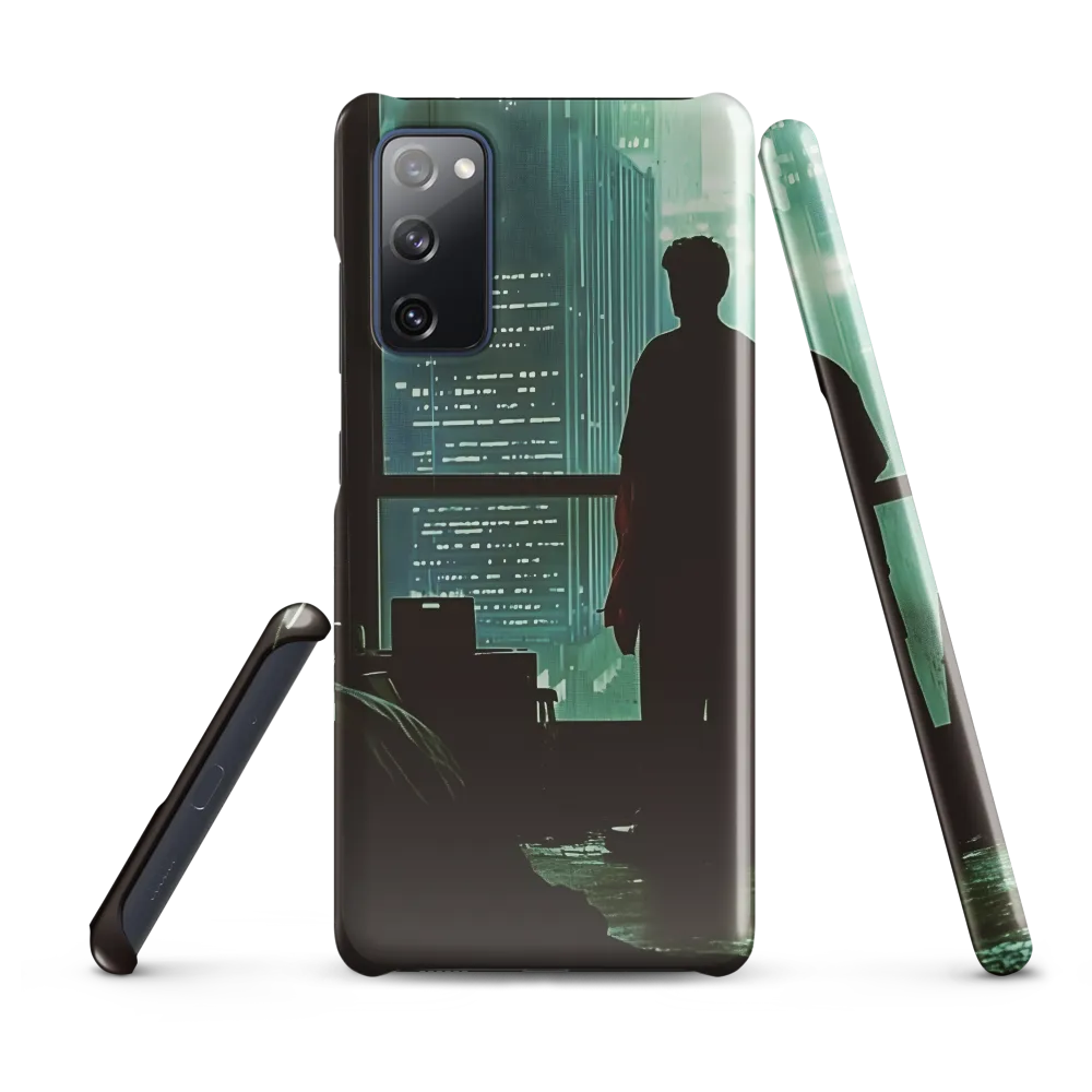 Silent Contemplation in a Futuristic Dystopia