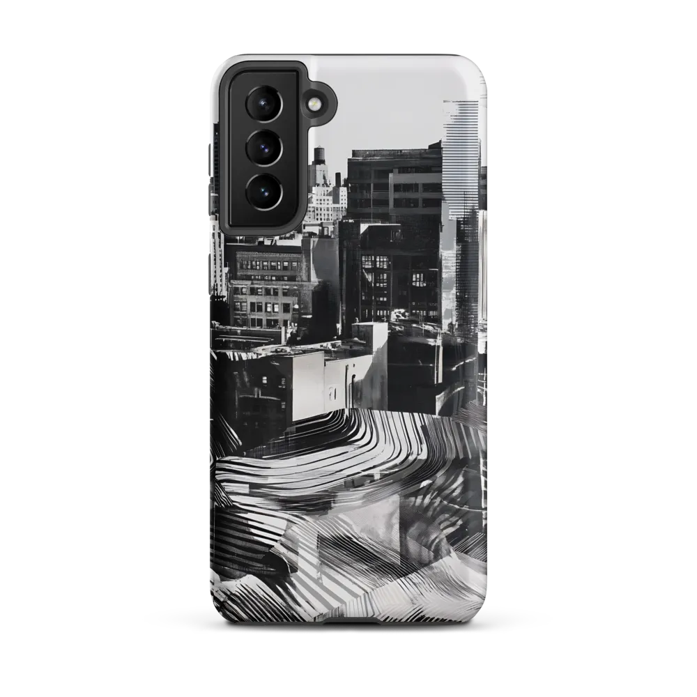 Urban Rhythm in Black and White | Phone Case |  S21 Plus | Tough Case | Matte