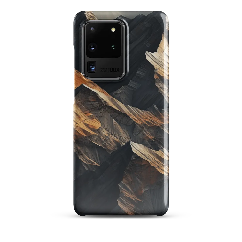 Ethereal Peaks: A Dance of Light and Shadow | Phone Case |  S20 Ultra | Snap Case | Glossy