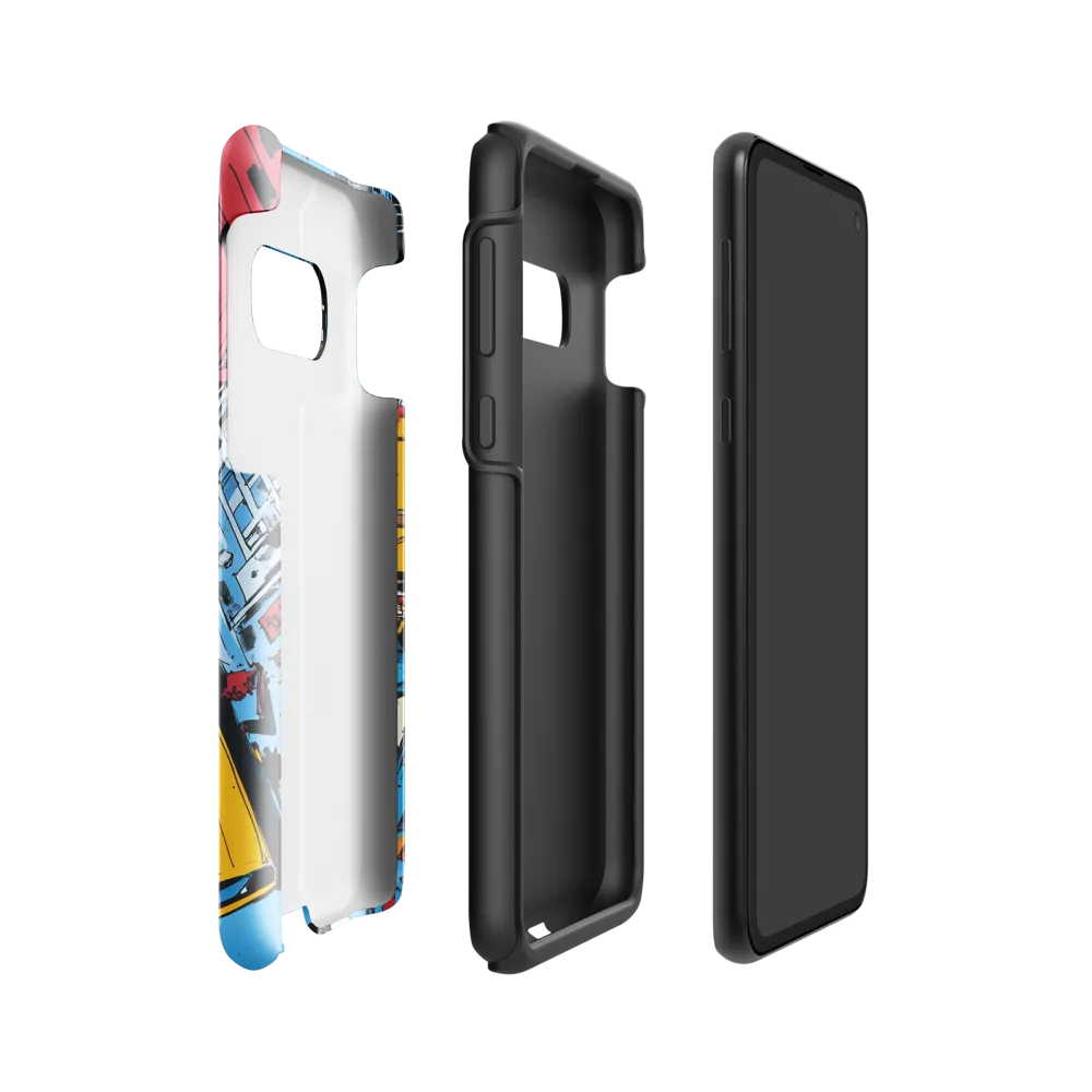 Urban Chaos: Aerial View of City Life | Phone Case |  S10e | Tough Case | Glossy