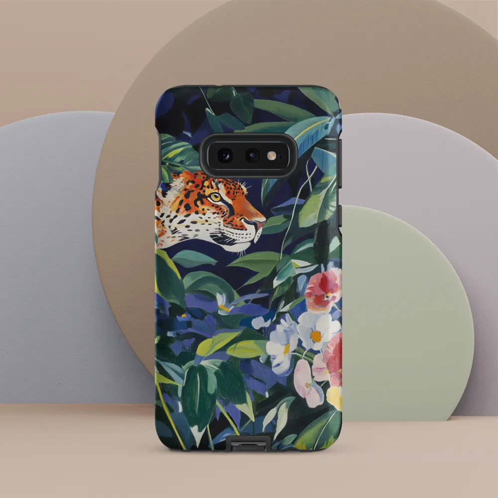 Hidden Majesty: The Jaguar Amongst Tropical Splendor | Phone Case |  S10e | Tough Case | Matte
