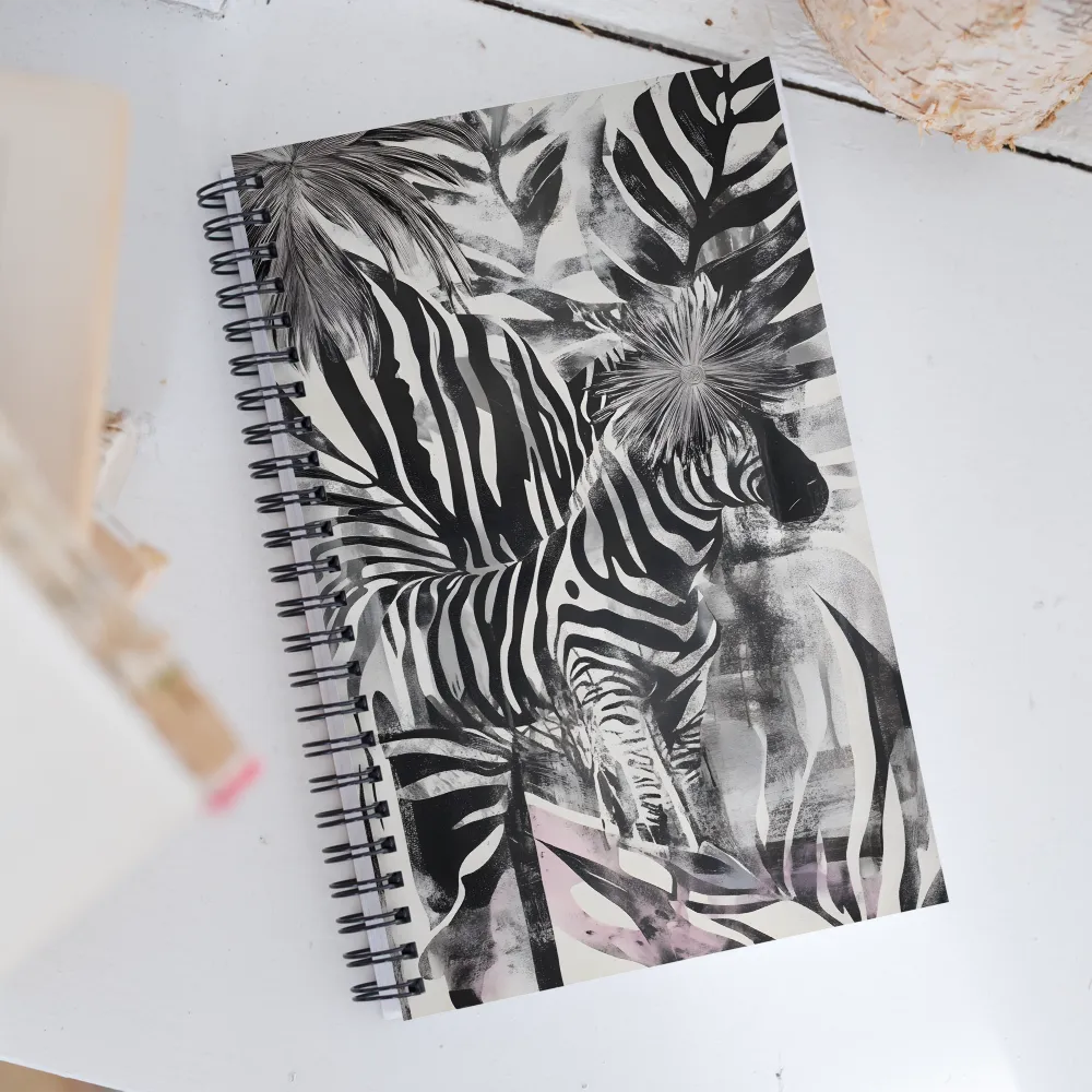 Zebra in the Jungle of Illusions | Spiral Notebook