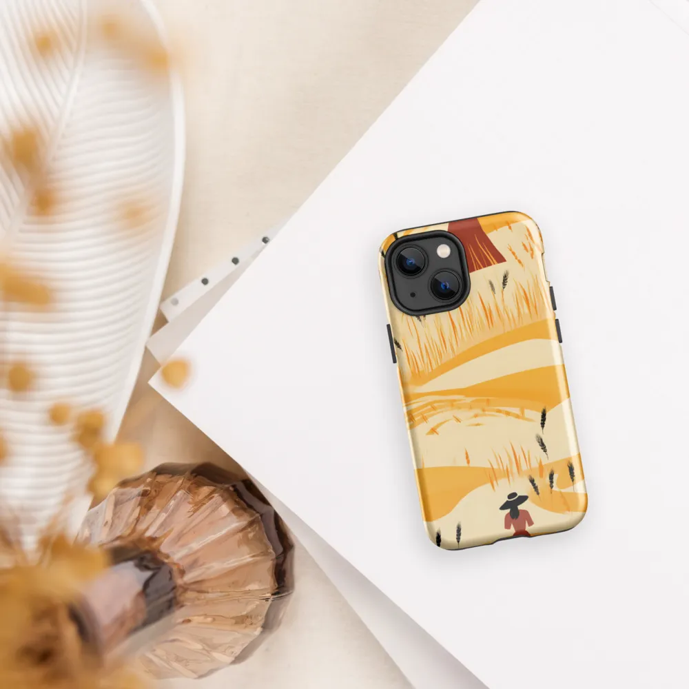 Embracing the Fields: A Floral Journey | Phone Case |  13 mini | Tough Case | Glossy