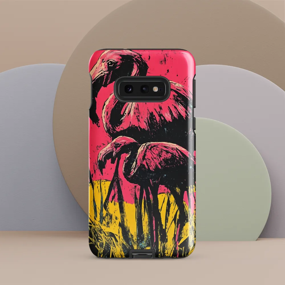 Flamingo Duet: A Pop Art Expression