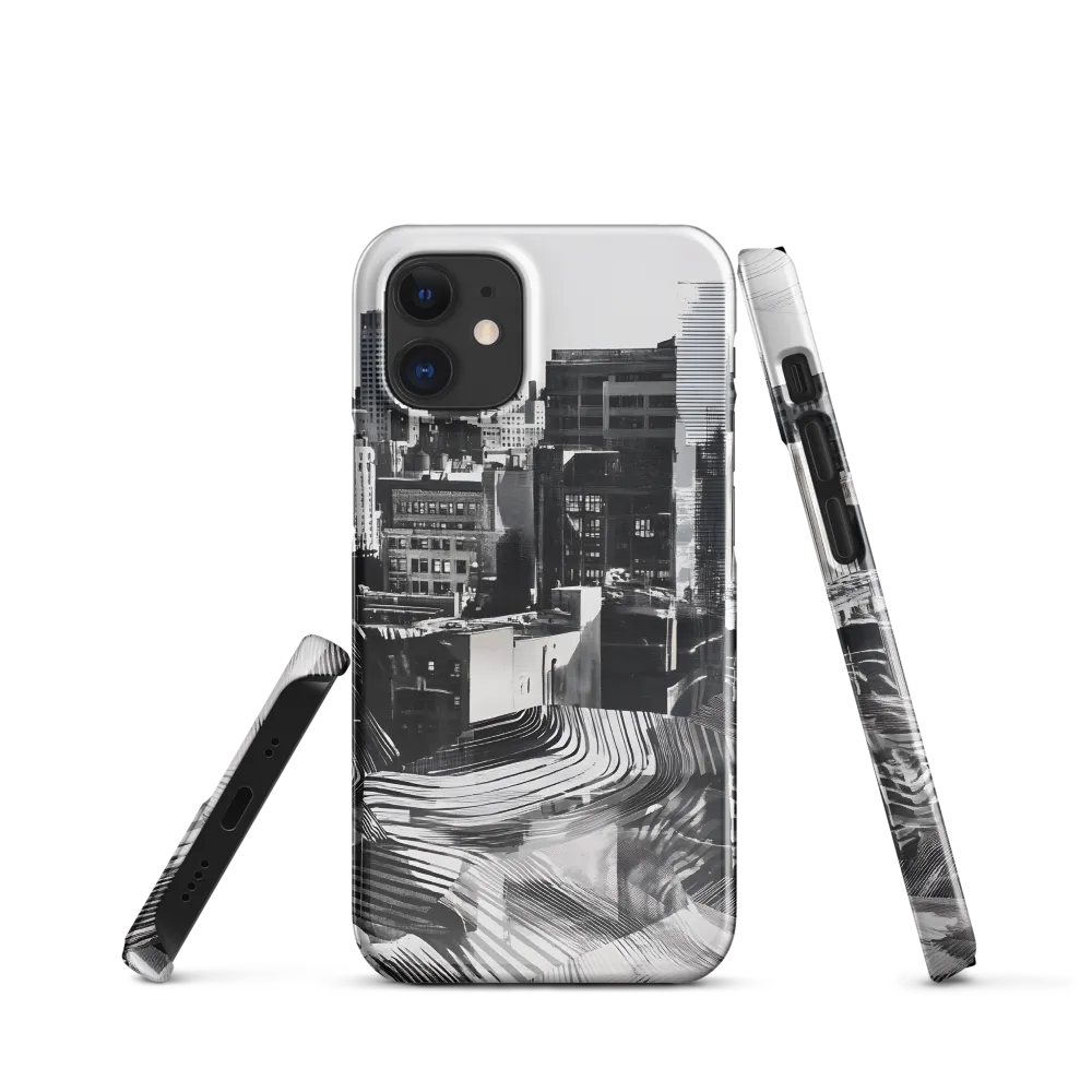 Urban Rhythm in Black and White | Phone Case |  12 Mini | Snap Case | Glossy