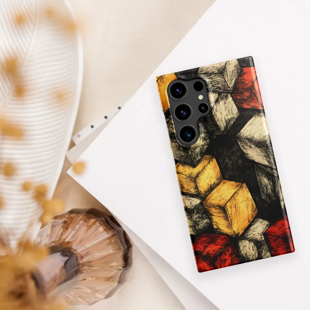 Dynamic Cubes: An Exploration in Color and Form | Phone Case |  S24 Ultra | Snap Case | Matte