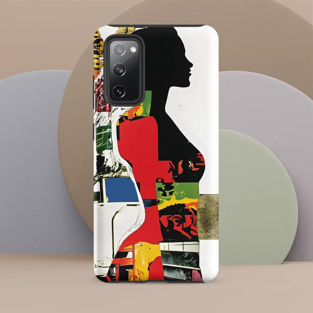 Collage of Colors: A Silhouette's Story
