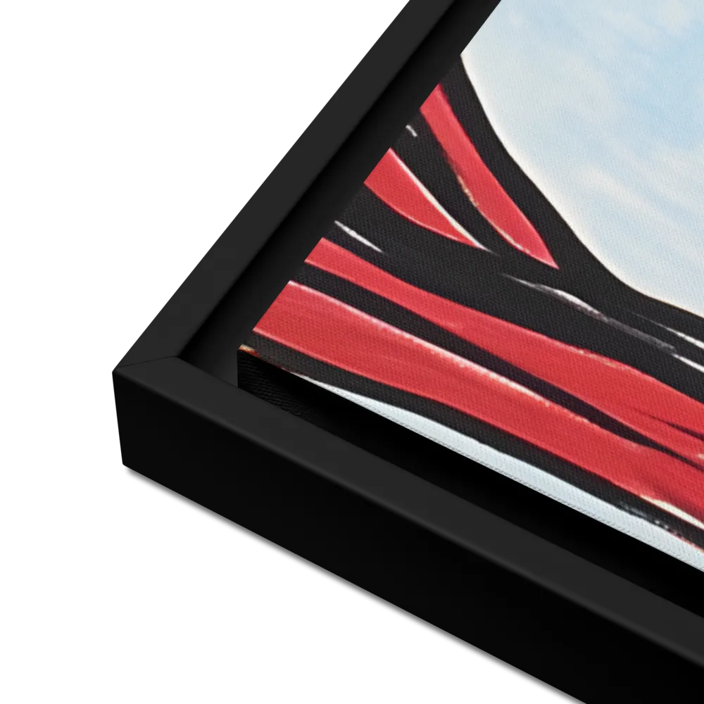 Vibrant Nature's Embrace | Canvas with Black Frame | 24″×36″