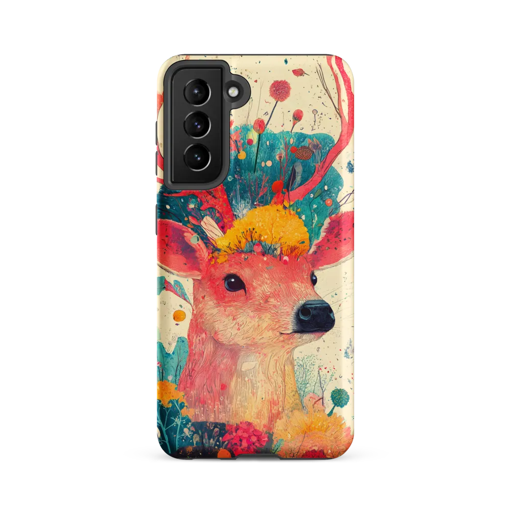 Whimsical Harmony: A Deer in Bloom