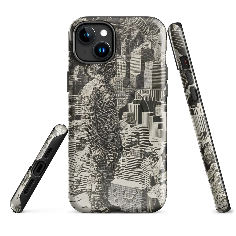 Contemplation in an Abstract Landscape | Phone Case |  15 Plus | MagSafe® Tough Case | Glossy