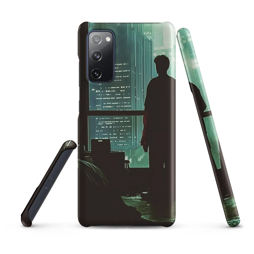 Silent Contemplation in a Futuristic Dystopia
