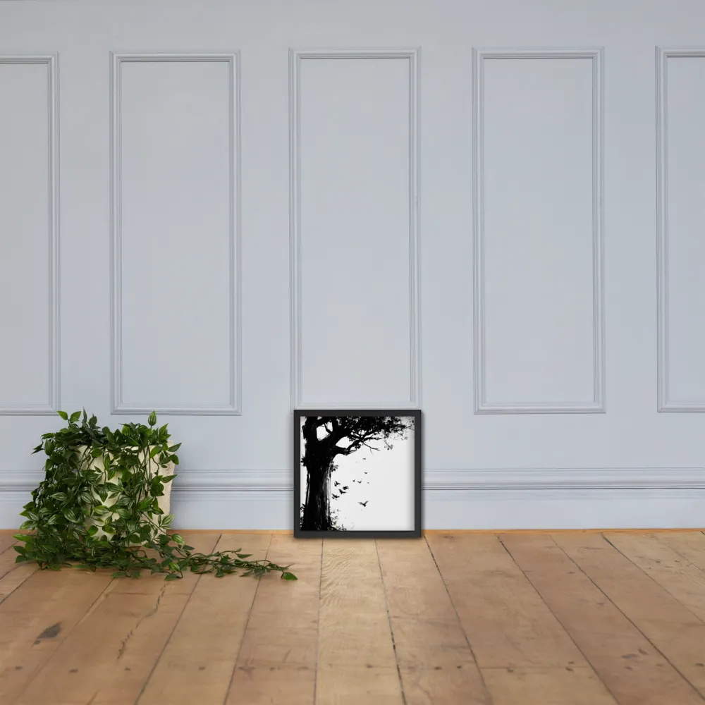 Whispers of Nature | Poster with Black Frame | 14″×14″