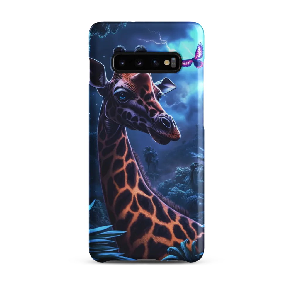 Mystical Giraffe in Twilight Jungle