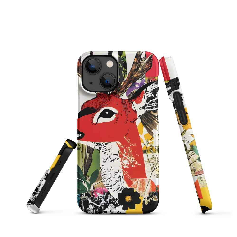 Vibrant Harmony: The Deer in Nature | Phone Case |  13 Mini | Snap Case | Matte