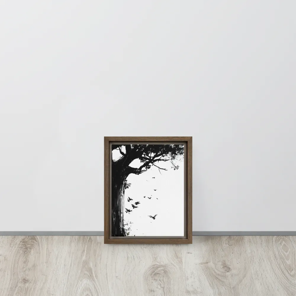 Whispers of Nature | Canvas with Brown Frame | 8″×10″