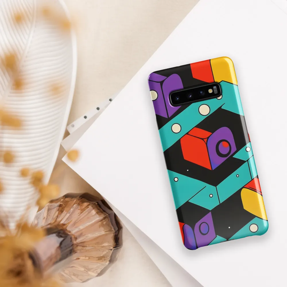 Vibrant Geometric Harmony | Phone Case |  S10 Plus | Snap Case | Glossy