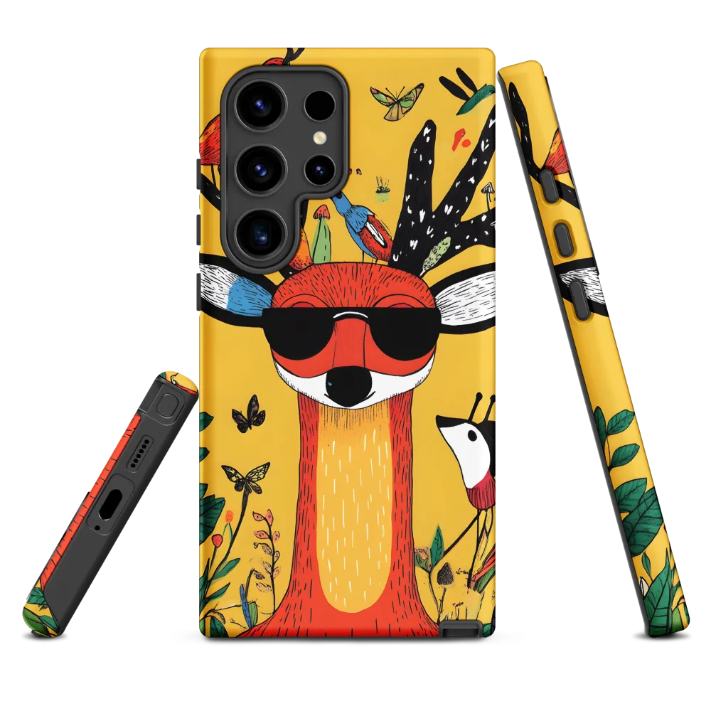 Playful Deer with Sunglasses