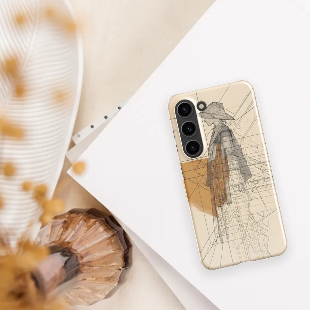 Abstract Profile: A Minimalist Exploration | Phone Case |  S23 | Snap Case | Glossy