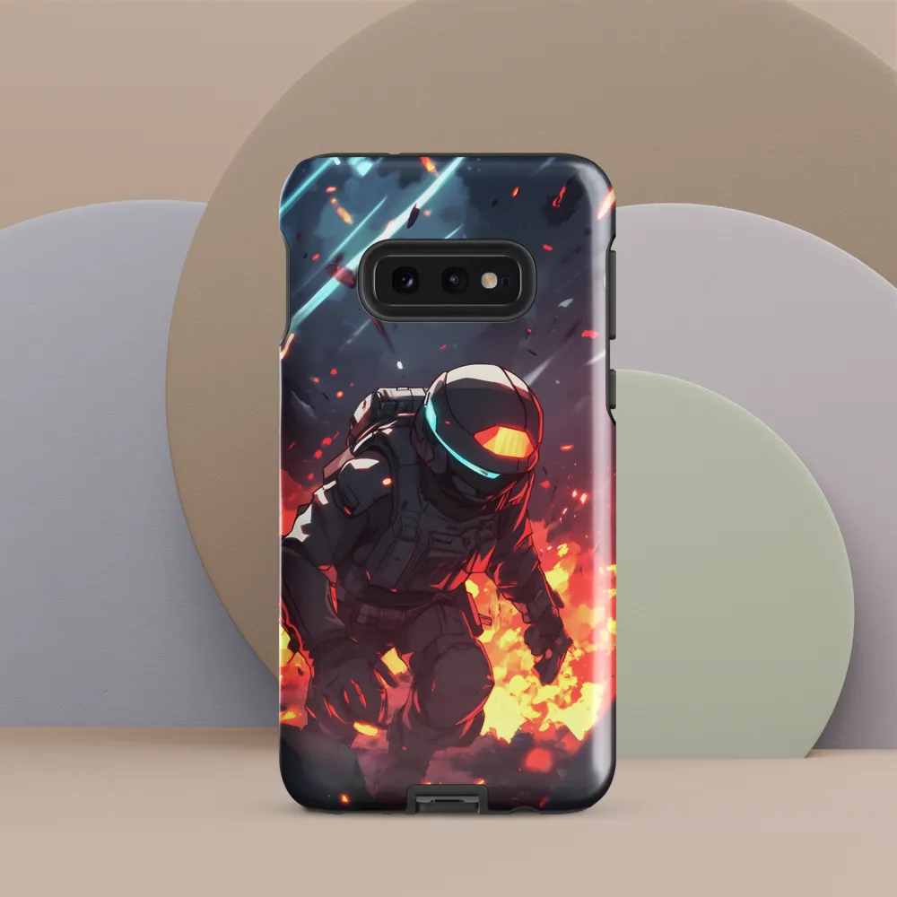 Astronaut Amidst Chaos