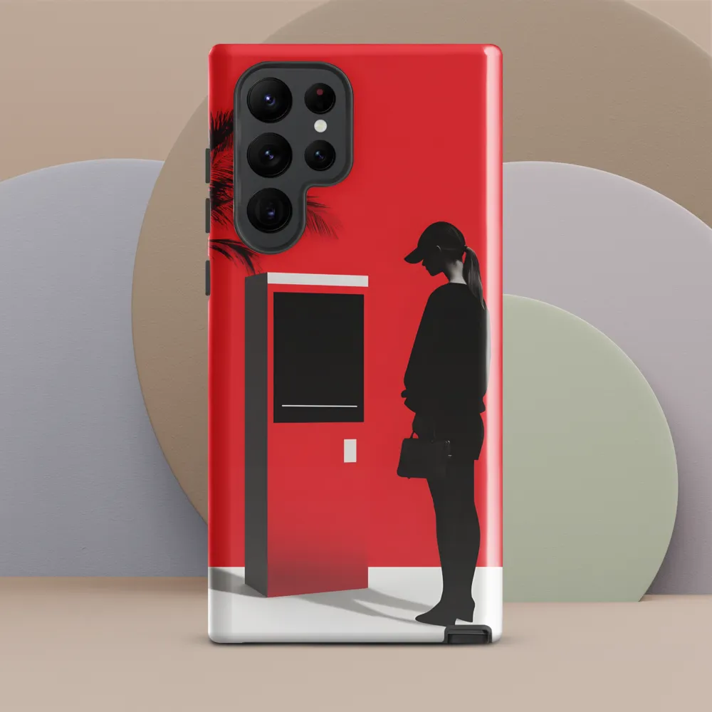 Contemplation in Red | Phone Case |  S22 Ultra | Tough Case | Glossy