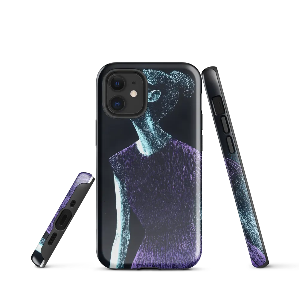 Contemplative Elegance | Phone Case |  12 mini | Tough Case | Glossy