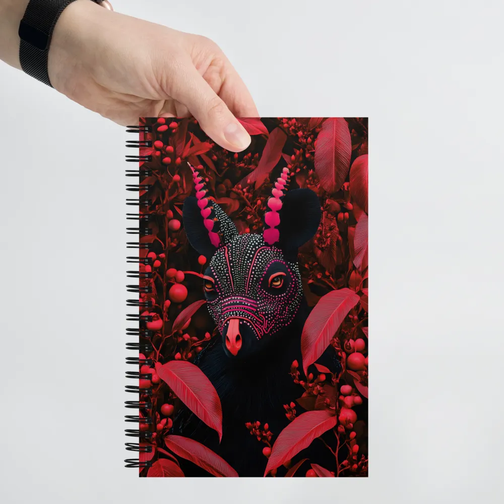 Mystique in Red | Spiral Notebook