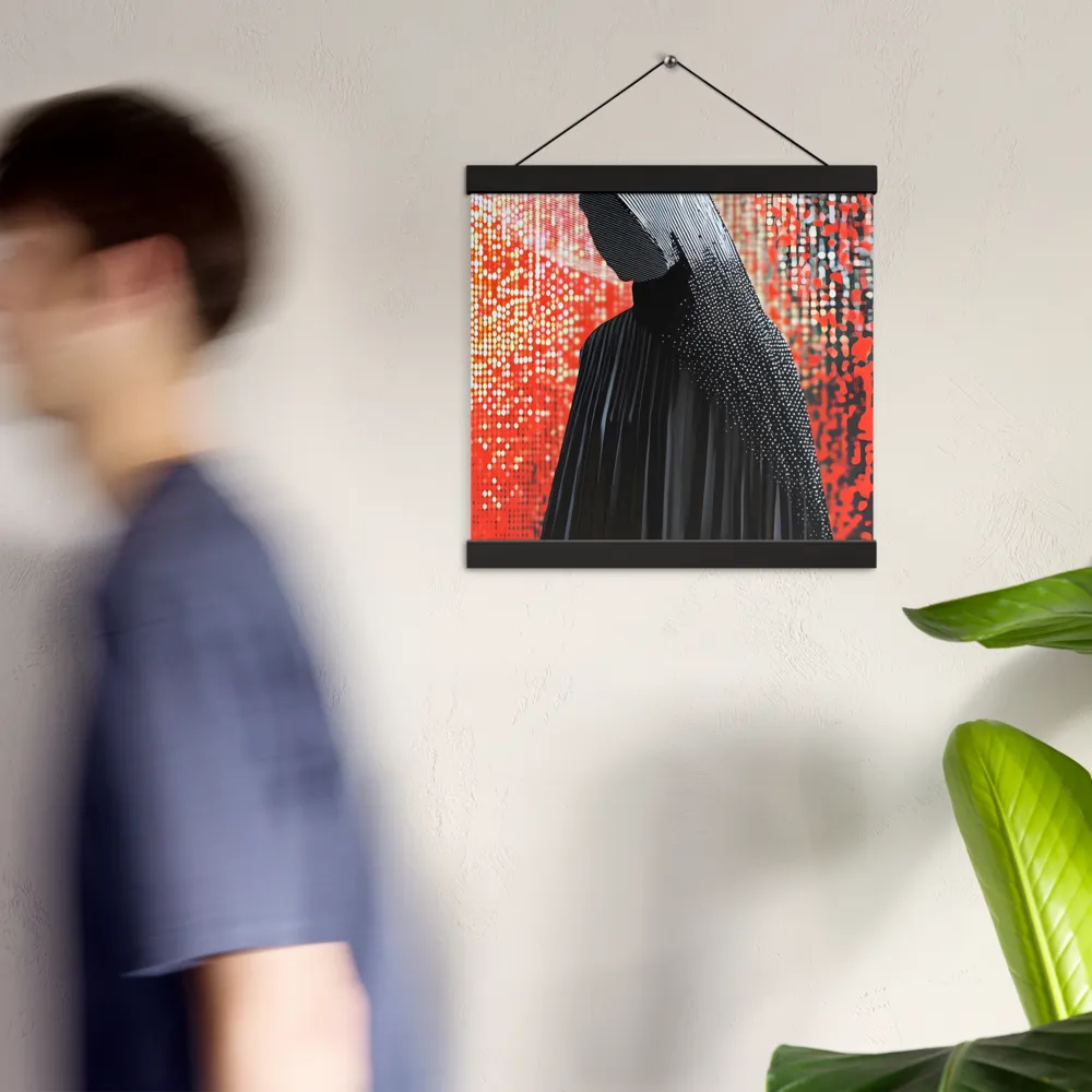 Veil of Modernity | Poster With Black Wood Hanger | 12″×12″