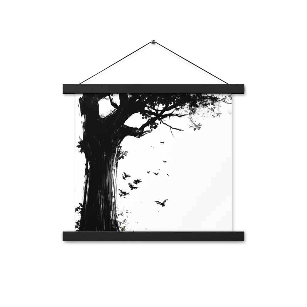Whispers of Nature | Poster With Black Wood Hanger | 14″×14″