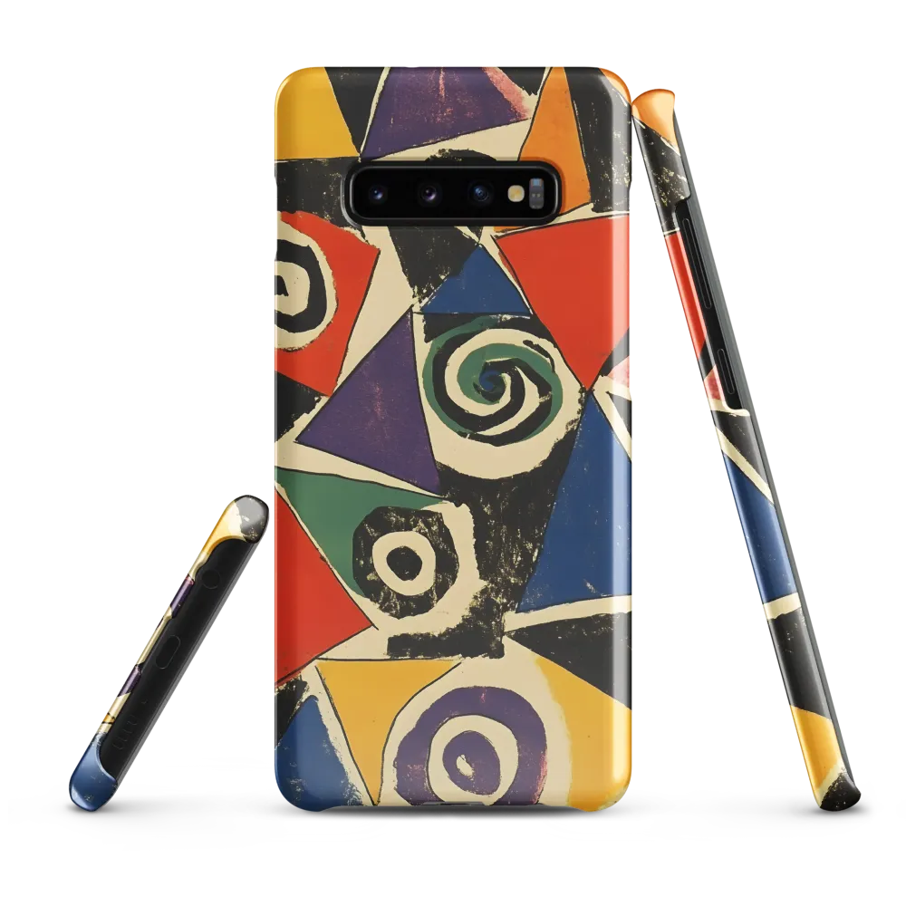 Dynamic Geometric Abstraction | Phone Case |  S10 Plus | Snap Case | Glossy