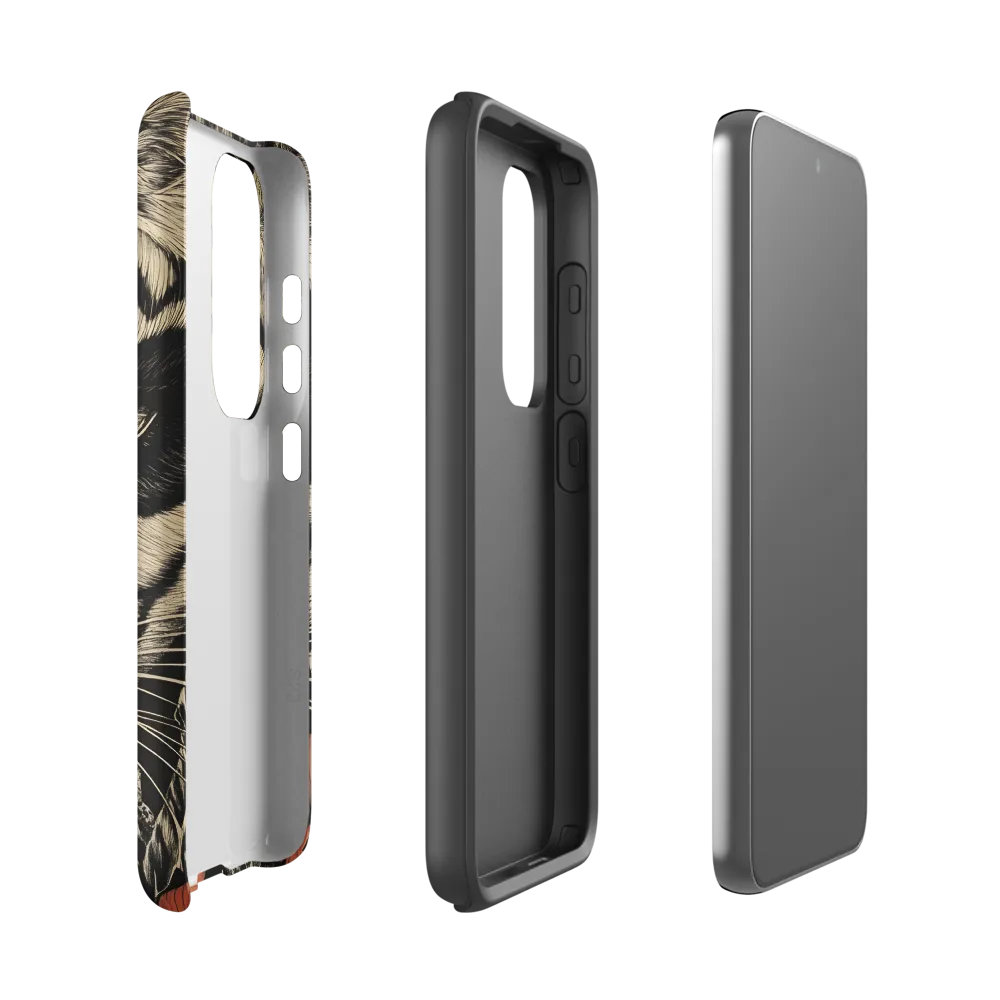 Feline Majesty: The Human-Leopard Connection | Phone Case |  S23 | Tough Case | Matte