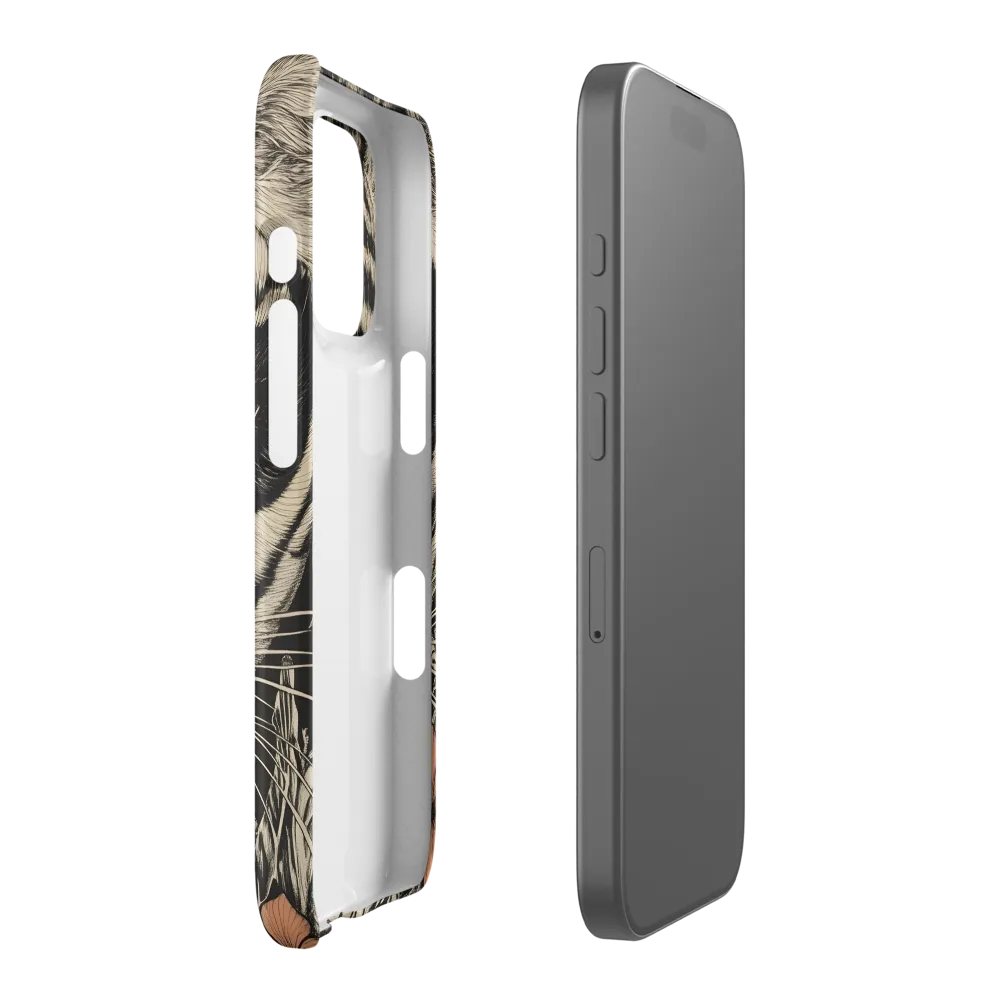Feline Majesty: The Human-Leopard Connection | Phone Case |  16 Pro | Snap Case | Matte