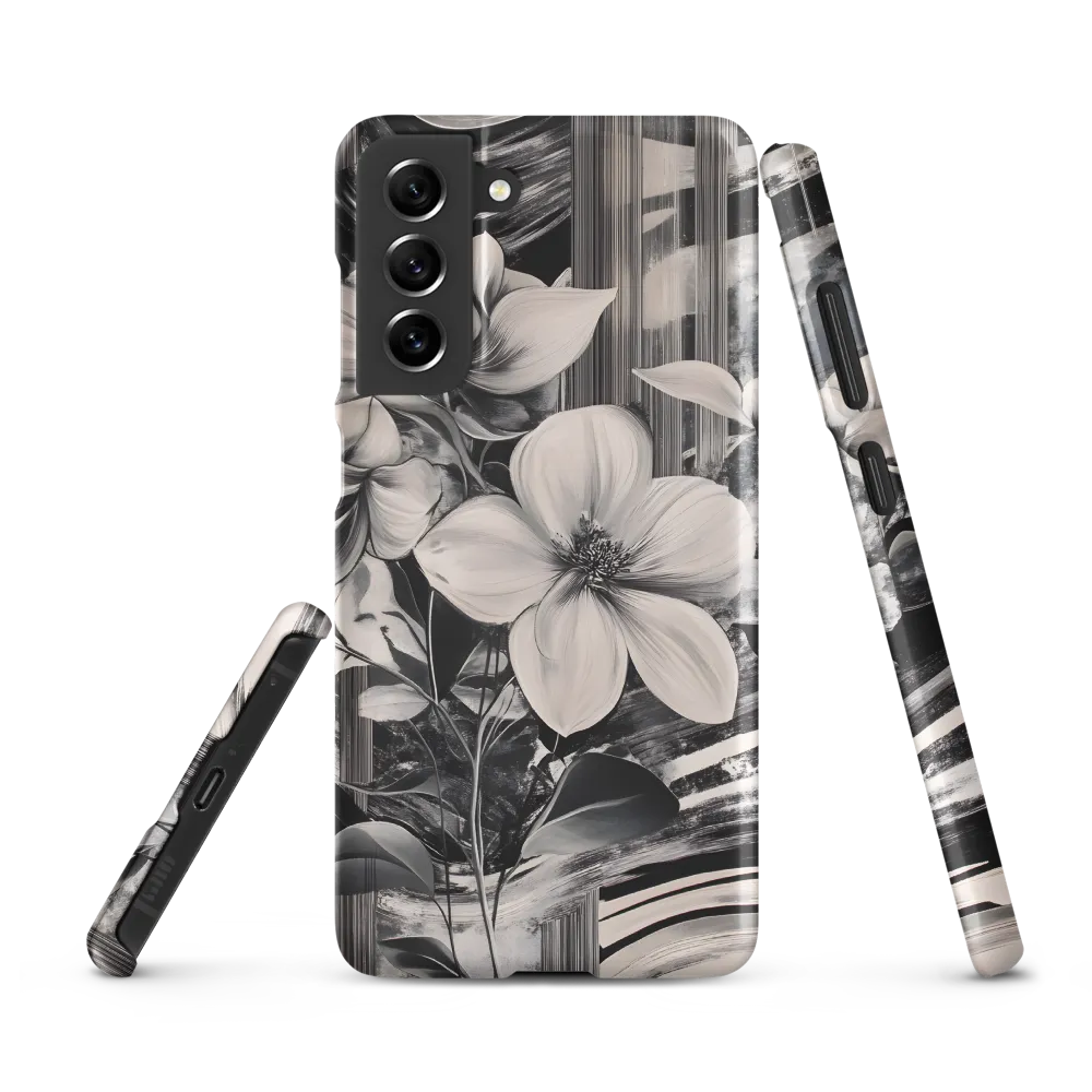 Ethereal Bloom: A Dance of Monochromes
