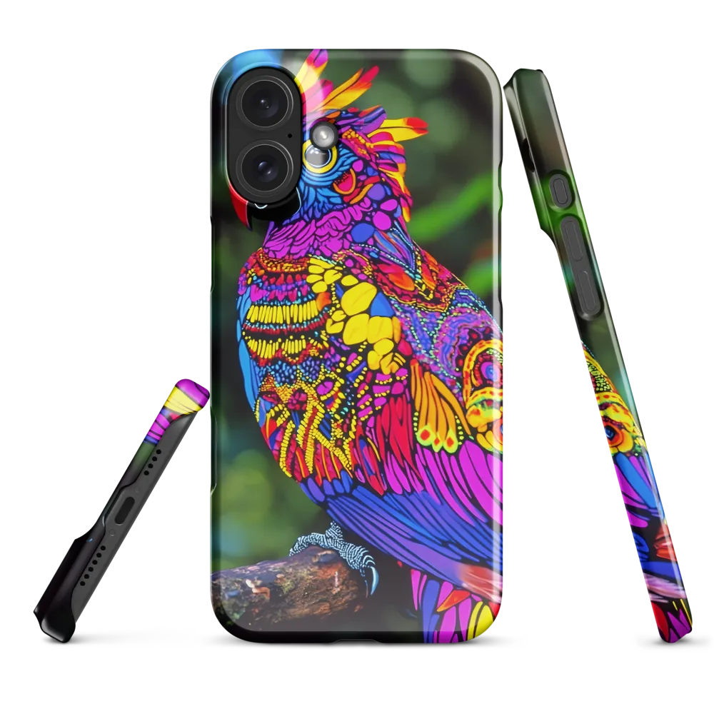 Vibrant Psychedelic Parrot