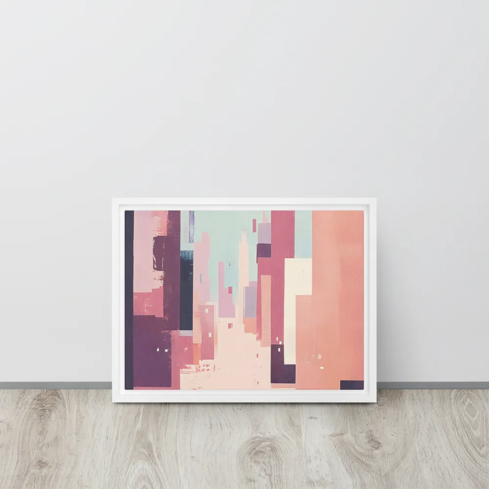 Tranquil Cityscape | Canvas with White Frame | 12″×16″