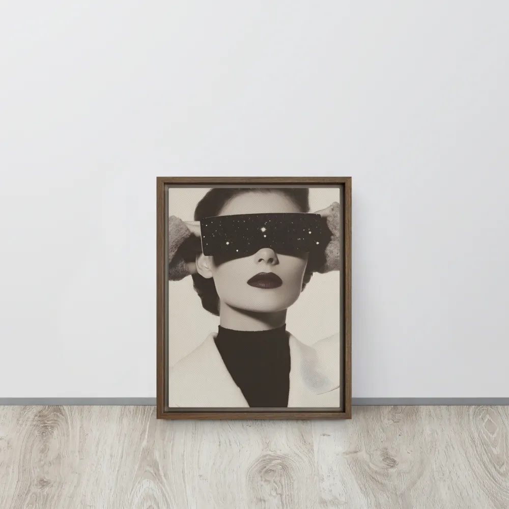 Celestial Elegance | Canvas with Brown Frame | 11″×14″