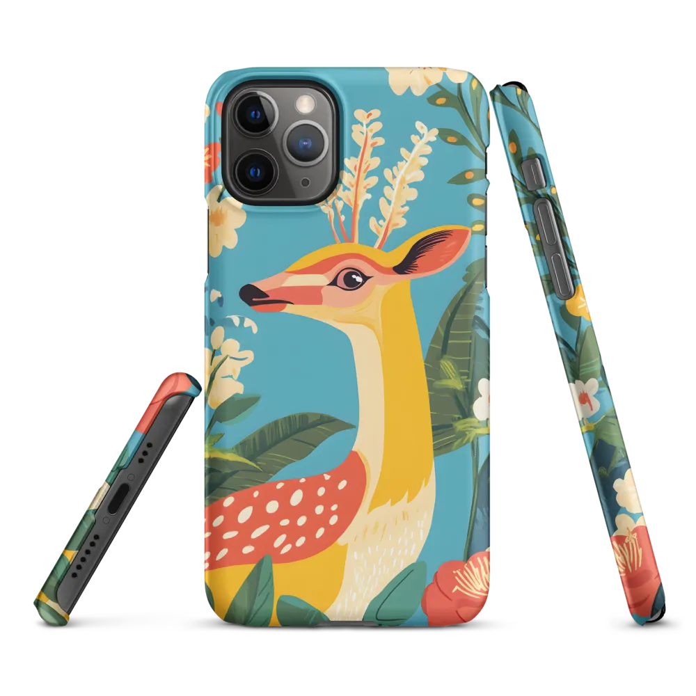 Serene Majesty: A Vibrant Deer Amidst Flora