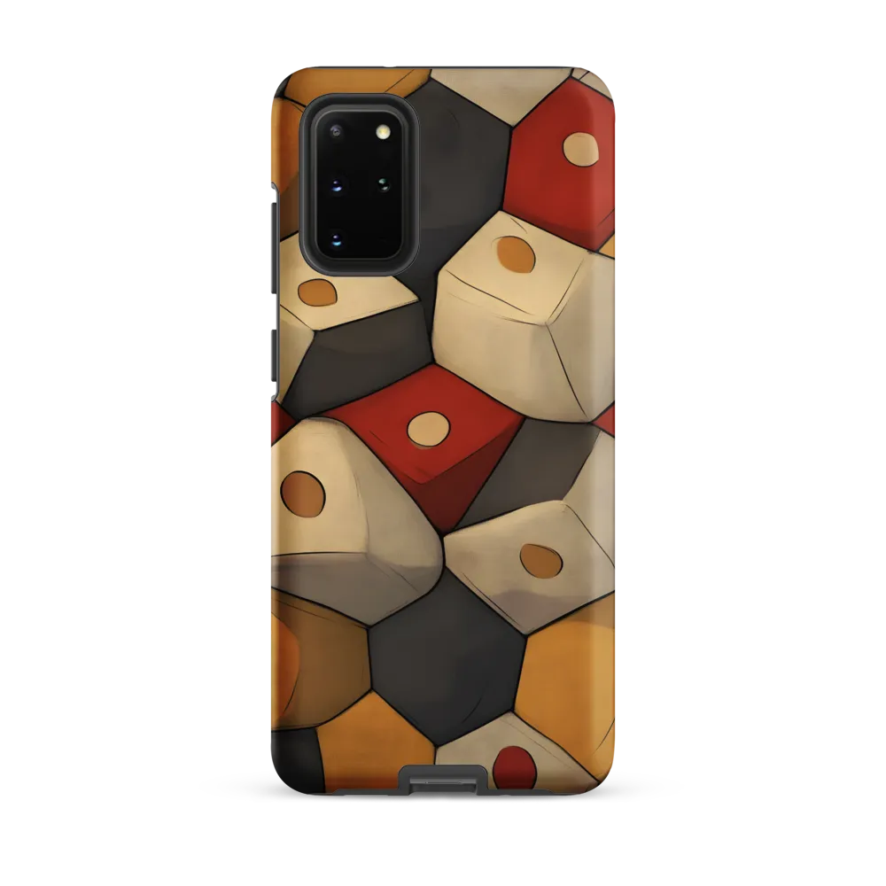 Interlocking Hexagons: An Abstract Dance of Color