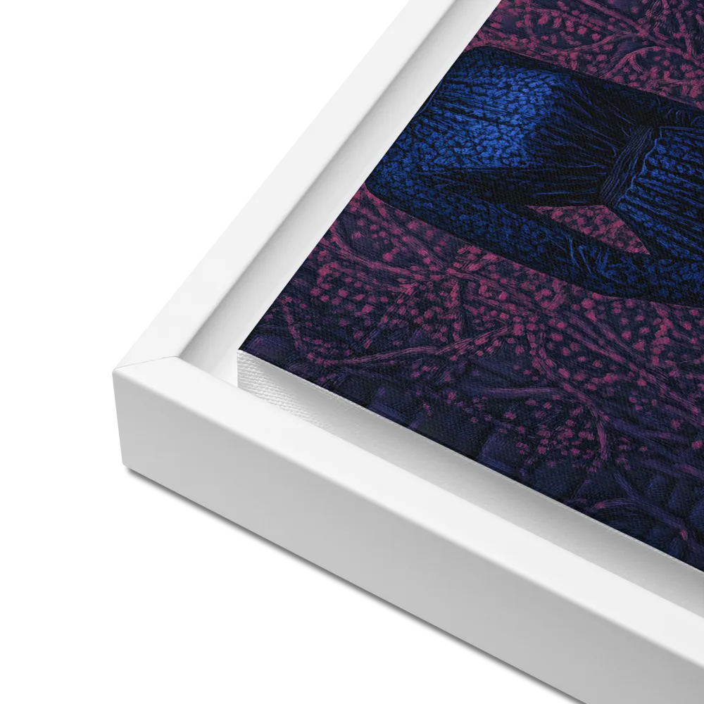 Veil of Enigma | Canvas with White Frame | 12″×12″