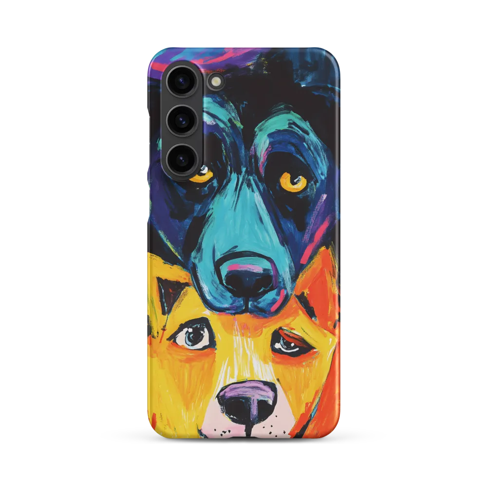 Vibrant Companions: An Expression of Canine Spirit | Phone Case |  S23 Plus | Snap Case | Matte
