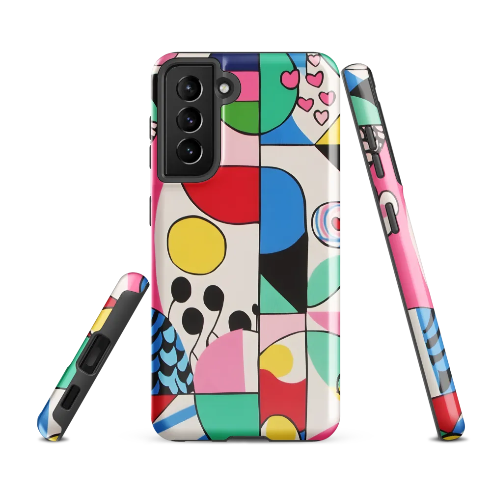 Dynamic Interplay of Shapes | Phone Case |  S21 FE | Tough Case | Glossy