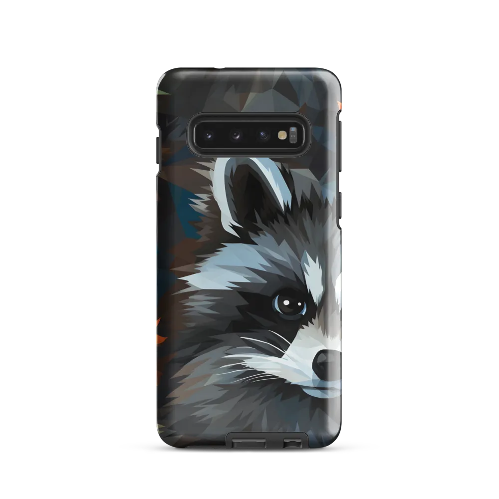 Whispers of Autumn: The Raccoon's Gaze | Phone Case |  S10 | Tough Case | Glossy